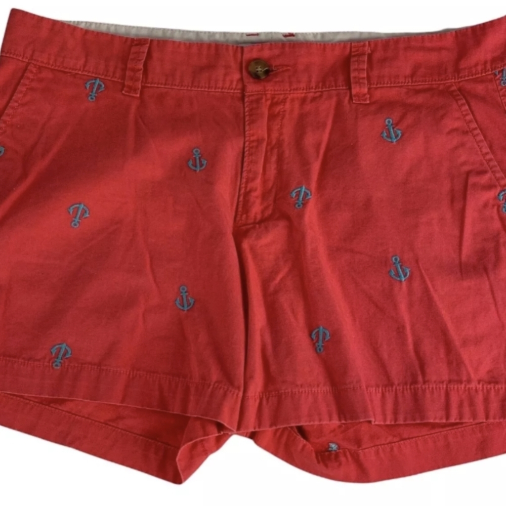 Old Navy Chino Nautical Anchor Shorts Size 12 NWT MSRP $24.94 - Picture 2 of 6